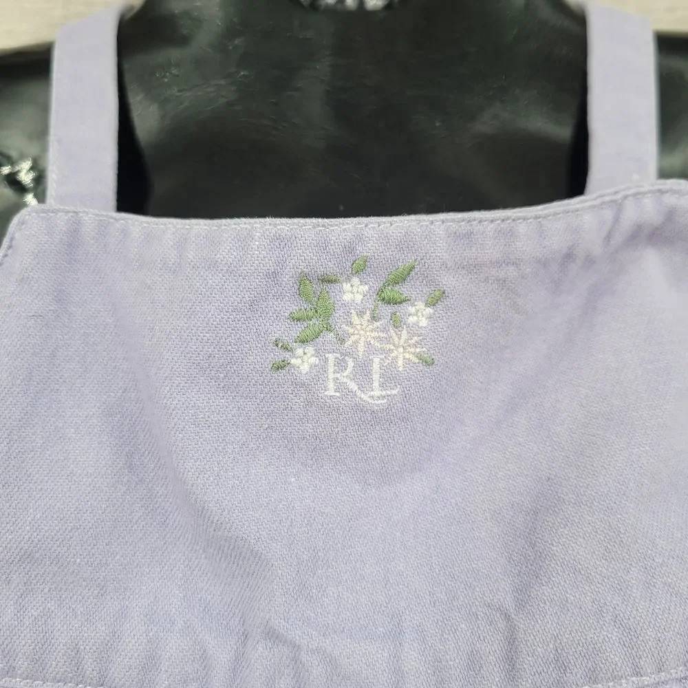 Ralph Lauren Vintage 90s Purple Lavender Girls Overalls Bubble Shorts